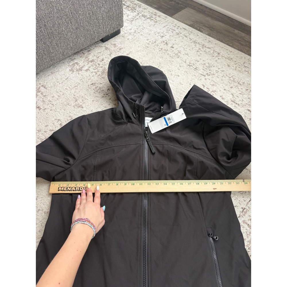 Calvin Klein Mens Infinite Stretch Softshell Hooded Jacket Black size XL - Picture 3 of 6